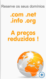 Os seus domínios .com .net .org .info e .biz a preços baixos !
